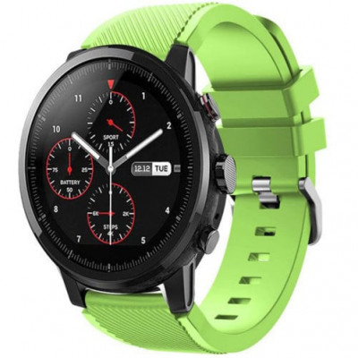 Curea ceas Smartwatch Samsung Galaxy Watch 46mm, Samsung Watch Gear S3, iUni 22 mm Silicon Light Green foto