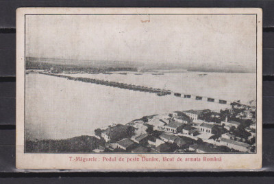 T-MAGURELE PODUL PESTE DUNARE 1913 CIRCULATA STARE F. BUNA foto