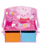 Bancă/birou/organizator din Lemn 3 &icirc;n 1 Peppa