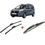 Cumpara ieftin Set 3 stergatoare DACIA DOKKER Box Body/MPV 2012 - 2021, pentru parbriz si luneta, Bosch Twin