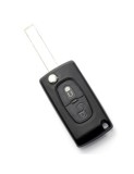 Carcasa tip cheie briceag cu 2 butoane, lama VA2-SH2 cu suport baterie pentru Citroen/Peugeot 307