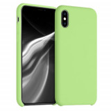 Husa pentru iPhone X/iPhone XS, Silicon, Verde, 46313.214, Carcasa