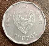 C50 CL 1 - Moneda foarte veche - Cipru - 5 mils - 1982