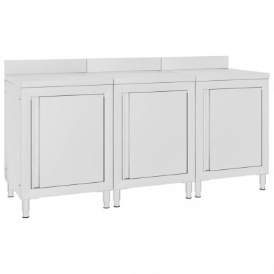 Dulap blat de lucru comercial 180x60x96 cm oțel inoxidabil foto