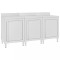 Dulap blat de lucru comercial 180x60x96 cm oțel inoxidabil