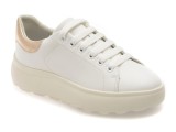 Cumpara ieftin Pantofi sport GEOX albi, D45TCD, din piele naturala