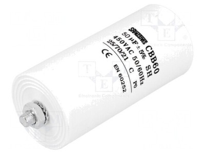 Condensator de Funcționare 50uF 450V pentru Motoare foto