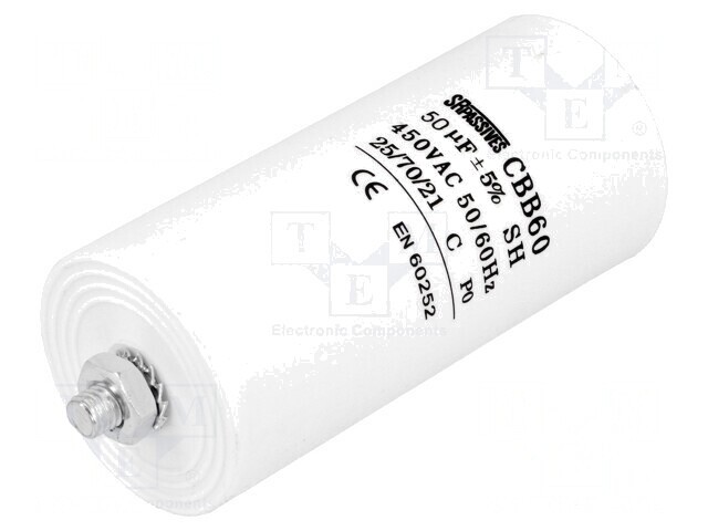 Condensator de Funcționare 50uF 450V pentru Motoare
