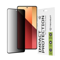 Folie pentru Xiaomi Redmi Note 13 Pro 4G / Poco M6 Pro 4G - Techsuit 111D Privacy Full&nbsp;Glue - Black