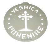 Forma pentru ornat coliva, Vesnica Pomenire, 23 cm