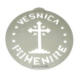 Forma pentru ornat coliva, Vesnica Pomenire, 23 cm