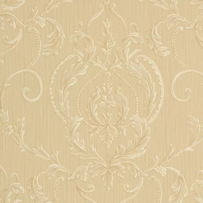 Tapet clasic, baroc, crem, auriu, dormitor,47512