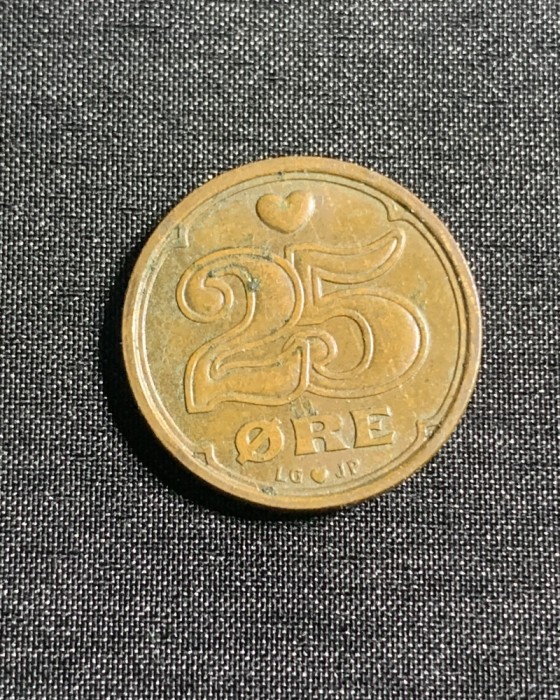 Moneda 25 ora 1995 Danemarca