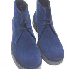 Ghete dama din piele Blue Denim Aida