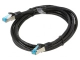 Patch cord F/UTP Cat 5e Negru 2m, Vention