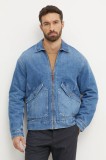 Pepe Jeans geacă din denim EMMETT AZURE bărbați, de tranziție, oversized, PM403072