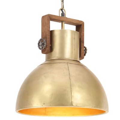 vidaXL Lampă suspendată industrială, 25 W, arămiu, 40 cm, E27, rotund foto
