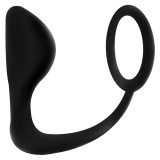 Addicted Toys-Dop Anal cu Inel Penian Negru-TPR