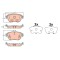 Set placute frana spate TRW, Mercedes CLS (C257), 2017-, Clasa E (W213, S213), 2016-, Clasa E Convertibil (A238/C238), 2017-, spate; puntea spate