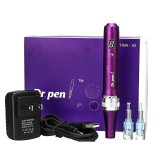 Creion Micro-Ace, Dermapen, Dr. Pen, X5, pentru Electroporare, Wireless, 2x Rezerve 12 ace, Adancime 0.25 - 3.00 mm, 5 viteze