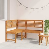 Cumpara ieftin Bancă de colț pentru grădină, 140 cm, lemn masiv de acacia
