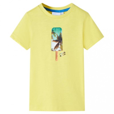 Tricou pentru copii, galben, 140 12383 foto