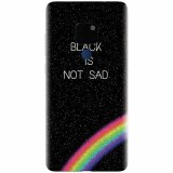 Husa silicon pentru Huawei Mate 20, Black Is Not Sad