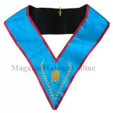 Colan pentru Al Doilea Supraveghetor - Loj? Albastr? ?i RSAA - Material Textil cu Broderie