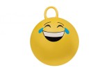 Minge de sarit hop hop galbena, model emoji, cu maner, diametru 45 cm