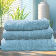 Set 3 prosoape baie Valentini Bianco TM900A/3/2135 Aqua