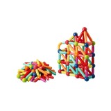 Piese Magnetice pentru Copii, Flippy, Set din 72 de Piese de diferite Culori, Constructor Magnetic cu Posibilitatea de a Construii forme Nelimitate, M
