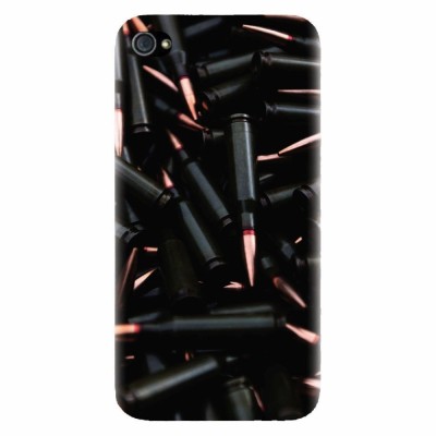 Husa silicon pentru Apple Iphone 4 / 4S, Ammunition Bullets foto