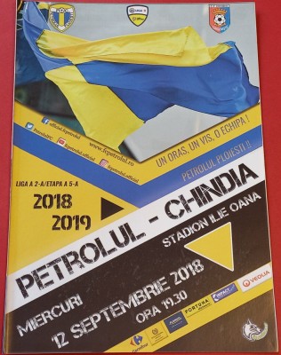 Program meci fotbal PETROLUL PLOIESTI - CHINDIA TARGOVISTE (12.09.2018) foto