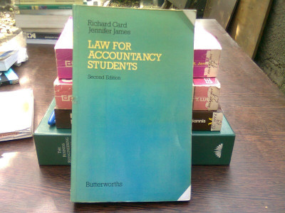 Law for accountancy students - Richard Card (Legea pentru studenții contabili) foto