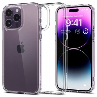 Husa pentru Apple iPhone 14 Pro Max, Spigen, Ultra Hybrid, Transparenta foto