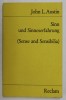 Sinn und Sinneserfahrung = (Sense and sensibilia) / John L. Austin