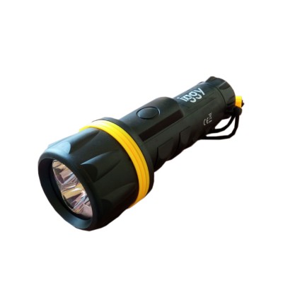 LANTERNA LED Iggy, buton lateral on-off, 100 lumeni, IP44, material ABS+cauciuc, baterie: 2 x tip D (nu sunt incluse) &amp;quot;IGFL-LED-LAMP-02&amp;quot; (timbru verde foto