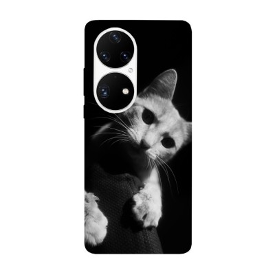 Husa compatibila cu Huawei Nova Y70 model Curious cat, Silicon, TPU, Viceversa foto