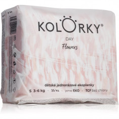 Kolorky Day Flowers scutece ECO de unică folosință marimea S 3-6 Kg 25 buc