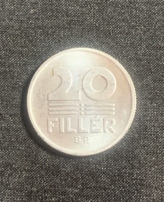 Moneda 20 filler 1984 Ungaria foto