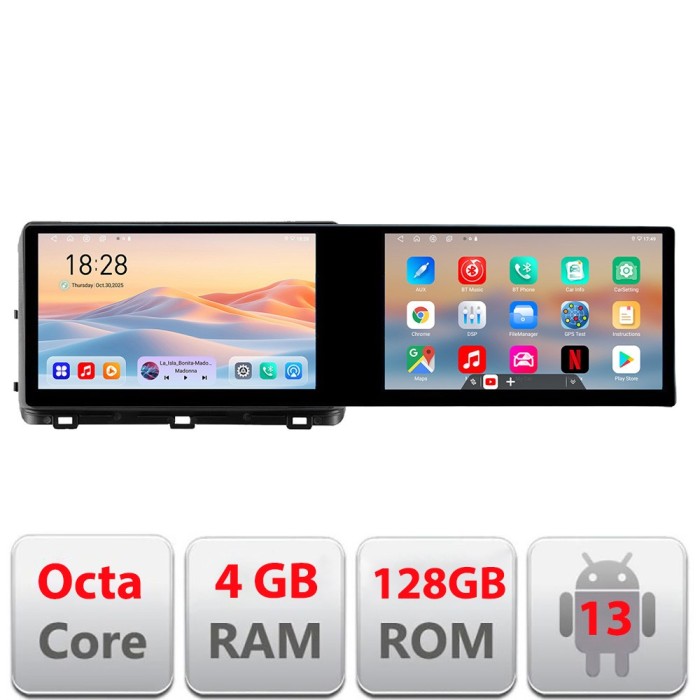 Navigatie Kia Ceed 2020- Edotec 2 ecrane 8 core 4+128 21.6 inch Incell android Wifi 5Ghz gps internet CarStore Technology