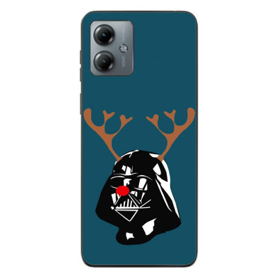 Husa compatibila cu Motorola Moto G14 Silicon Gel Tpu Model Craciun Darth Vader Ren foto