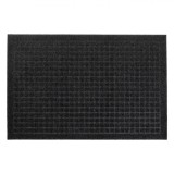 Covor Ușa, Model Reliefat, Gri Negru, 60x40cm, Cauciuc Mocheta, Oem