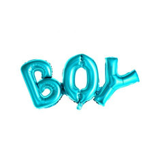 Balon folie boy albastru 67x29 cm - marimea 158 cm