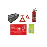 Kit siguranta auto complet Runkit cu trusa, 2 triunghiuri, vesta si stingator