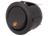 Comutator Rocker ON-OFF 20A 14V LED Galben