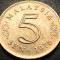 Moneda exotica 5 SEN - MALAEZIA, anul 1976 * cod 3852 = excelenta