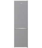 Combina frigorifica Beko RCSA406K40XBN, 386 l, Clasa E, Termostat reglabil, Iluminare LED, H 202.5 cm (Argintiu)