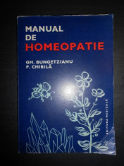 GH. BUNGETZIANU, P. CHIRILA - MANUAL DE HOMEOPATIE foto