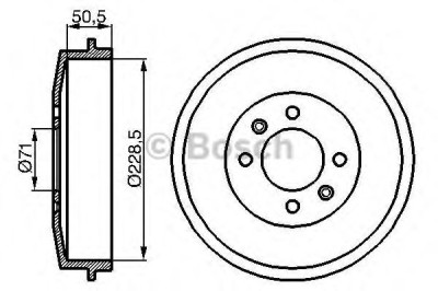 Tambur frana CITROEN XSARA PICASSO (N68) (1999 - 2016) BOSCH 0 986 477 060 foto